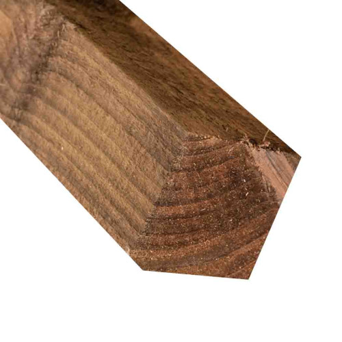 1.8M x 75 x 75mm Wooden Fence Post - Pressure Treated Brown 1.8M x 75 x 75mm Wooden Fence Post - Pressure Treated Brown