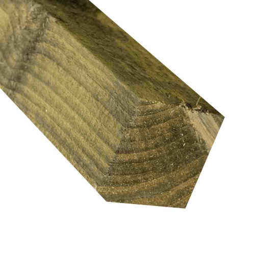 1.8M x 75 x 75mm Wooden Fence Post - Pressure Treated Green/Natural 1.8M x 75 x 75mm Wooden Fence Post - Pressure Treated Green/Natural