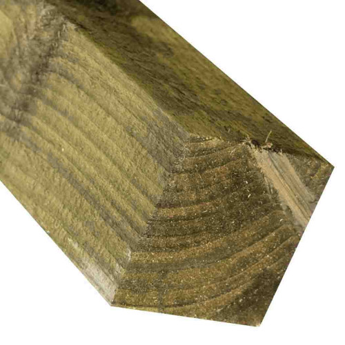2.4M x 100 x 100mm Wooden Fence Post - Pressure Treated Green/Natural 2.4M x 100 x 100mm Wooden Fence Post - Pressure Treated Green/Natural