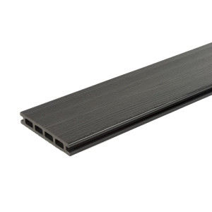 Composite Contemporary Decking Board Charcoal 3.6M (Hollow)