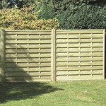 6FT x 6FT Horizontal Double Slatted Fence Panel