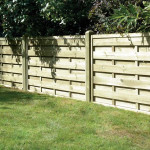 6FT x 4FT Horizontal Double Slatted Fence Panel