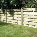 6FT x 3FT Horizontal Double Slatted Fence Panel 6FT x 3FT Horizontal Double Slatted Fence Panel