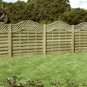 6FT x 5FT Omega Lattice Fence Panel