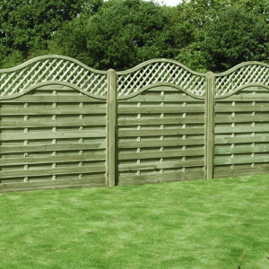6FT x 6FT Omega Lattice Fence Panel