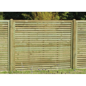 6FT x 6FT Horizontal Single Slatted Panel 6FT x 6FT Horizontal Single Slatted Panel