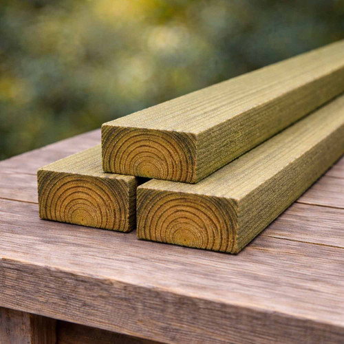1.83m x 38x16mm Trellis Batten - Pressure Treated Green