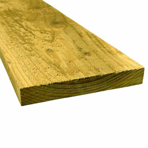 1.83M x 150MM Wooden Gravel Board - Pressure Treated Green