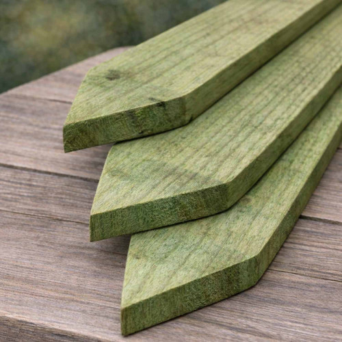1.2m x 75x19mm Point Top Picket Pale - Pressure Treated Green