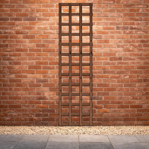 1.83M x 0.45M Traditional Square Trellis Panel - Pressure Treated Brown