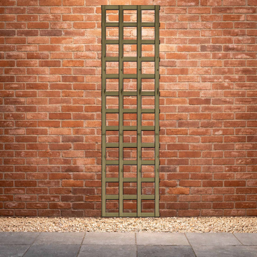 1.83M x 0.45M Traditional Square Trellis Panel - Pressure Treated Green