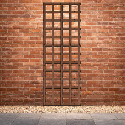 1.83M x 0.6M Traditional Square Trellis Panel - Pressure Treated Brown