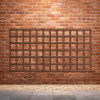 1.83M x 0.9M Traditional Square Trellis Panel - Pressure Treated Brown