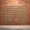 1.83M x 1.2M Traditional Square Trellis Panel - Pressure Treated Green