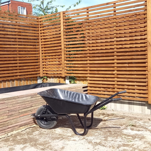 1.83M x 1.83M Slatted Trellis - Pressure Treated Brown