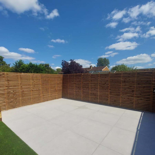 1.83M x 1.83M Slatted Trellis - Pressure Treated Brown