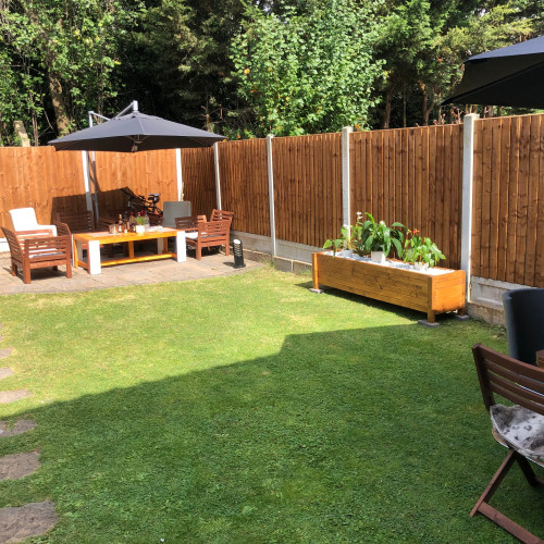 6FT x 5FT Ultra Heavy Duty Closeboard Fence Panel - Pressure Treated Brown