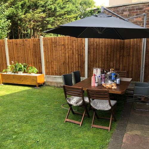 6FT x 5FT Ultra Heavy Duty Closeboard Fence Panel - Pressure Treated Brown