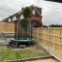 6FT x 5FT Ultra Heavy Duty Closeboard Fence Panel - Pressure Treated Green