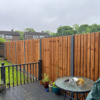 6FT x 6FT Ultra Heavy Duty Closeboard Fence Panel - Pressure Treated Brown