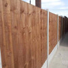 6FT x 5FT Ultra Heavy Duty Closeboard Fence Panel - Pressure Treated Brown