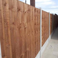 6FT x 5FT Ultra Heavy Duty Closeboard Fence Panel - Pressure Treated Brown