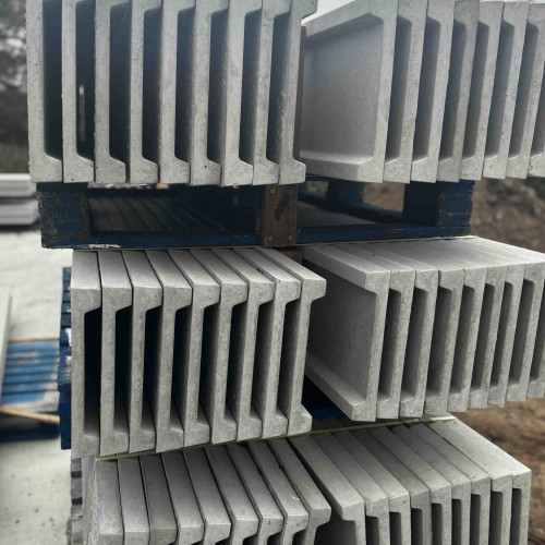 Lightweight 12 Inch Rebated Concrete Gravel Board
