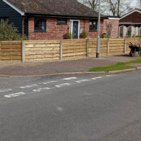 6FT x 3FT Horizontal Hit & Miss Panel - Pressure Treated Green