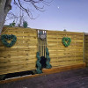 6FT x 5FT Horizontal Hit & Miss Panel - Pressure Treated Green