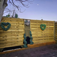 6FT x 5FT Horizontal Hit & Miss Panel - Pressure Treated Green