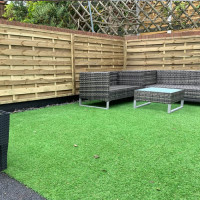 6FT x 4FT Horizontal Hit & Miss Panel - Pressure Treated Green