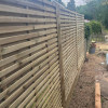 6FT x 3FT Framed Contemporary Double Slatted Panel