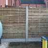 6FT x 3FT Framed Contemporary Double Slatted Panel