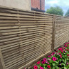 6FT x 3FT Framed Contemporary Double Slatted Panel