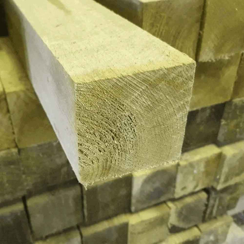 1.8M x 75 x 75mm Wooden Fence Post - Pressure Treated Green
