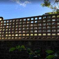 1.83M x 0.6M Privacy Square Trellis - Pressure Treated Brown