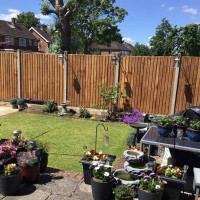 6FT x 6FT Ultra Heavy Duty Closeboard Fence Panel - Pressure Treated Brown