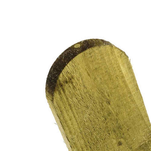 0.9m x 75x19mm Round Top Picket Pale - Pressure Treated Green/Natural
