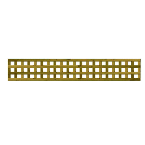 1.83M x 0.3M Privacy Square Trellis - Pressure Treated Green/Natural 1.83M x 0.3M Privacy Square Trellis - Pressure Treated Green/Natural