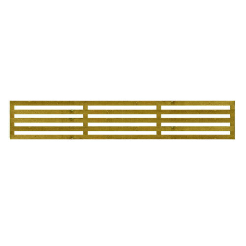 1.83M x 0.3M Slatted Trellis - Pressure Treated Green/Natural 1.83M x 0.3M Slatted Trellis - Pressure Treated Green/Natural