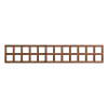 1.83M x 0.3M Traditional Square Trellis Panel - Pressure Treated Brown