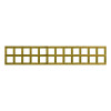 1.83M x 0.3M Traditional Square Trellis Panel - Pressure Treated Green