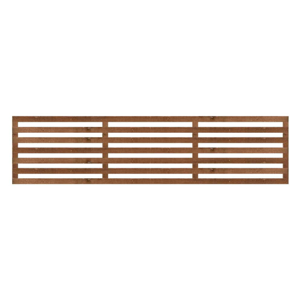 1.83M x 0.45M Slatted Trellis - Pressure Treated Brown