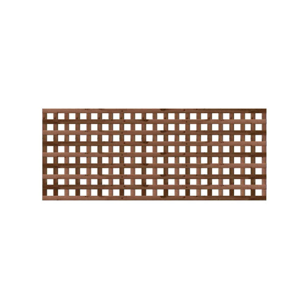 1.83M x 0.6M Privacy Square Trellis - Pressure Treated Brown