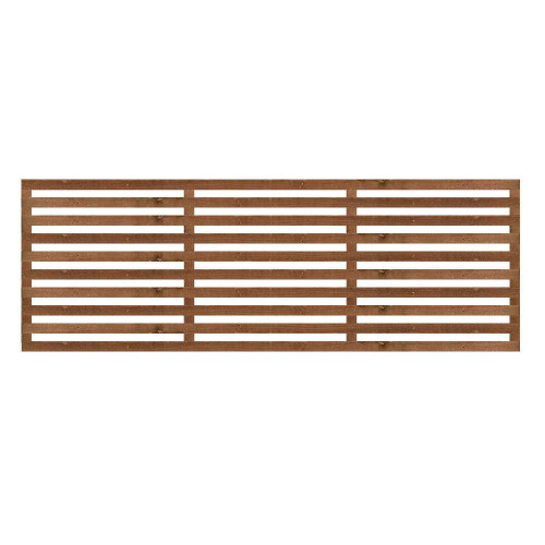 1.83M x 0.6M Slatted Trellis - Pressure Treated Brown 1.83M x 0.6M Slatted Trellis - Pressure Treated Brown