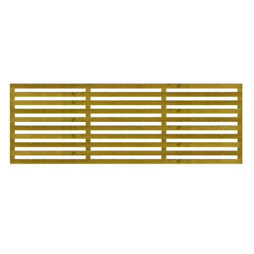 1.83M x 0.6M Slatted Trellis - Pressure Treated Green/Natural 1.83M x 0.6M Slatted Trellis - Pressure Treated Green/Natural