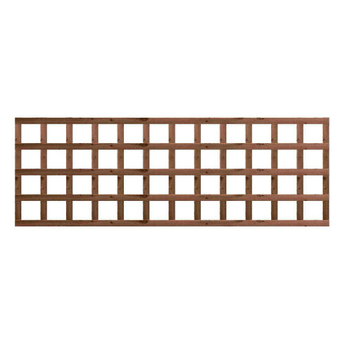 1.83M x 0.6M Traditional Square Trellis Panel - Pressure Treated Brown 1.83M x 0.6M Traditional Square Trellis Panel - Pressure Treated Brown