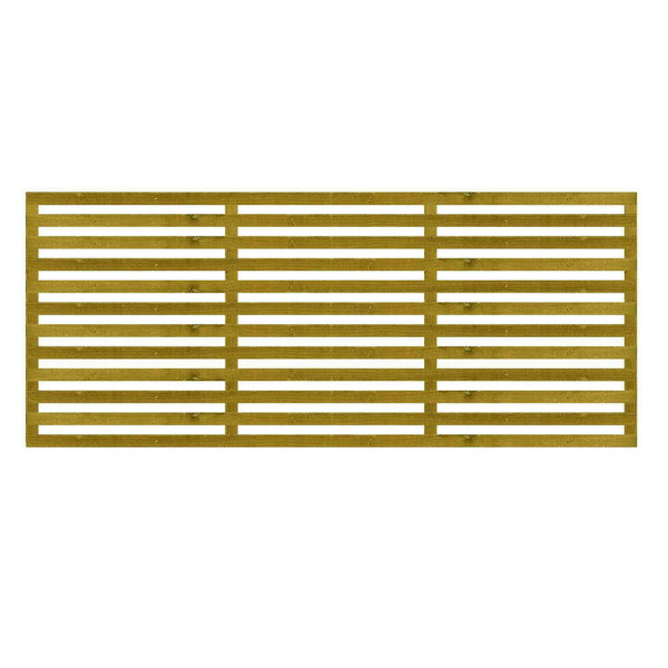 1.83M x 0.75M Slatted Trellis - Pressure Treated Green