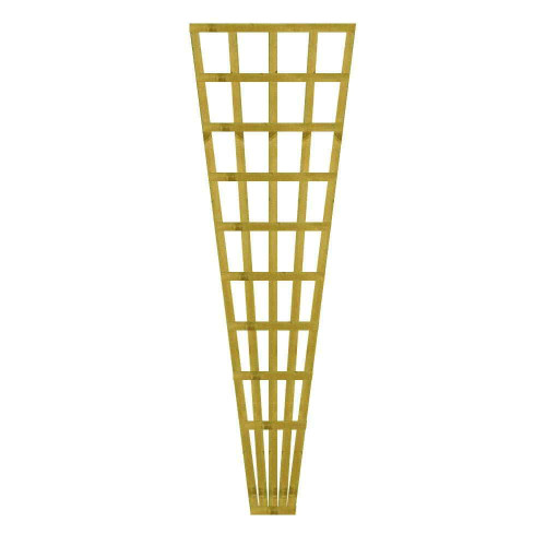 1.83M x 0.9M Fan Trellis - Pressure Treated Green/Natural 1.83M x 0.9M Fan Trellis - Pressure Treated Green/Natural
