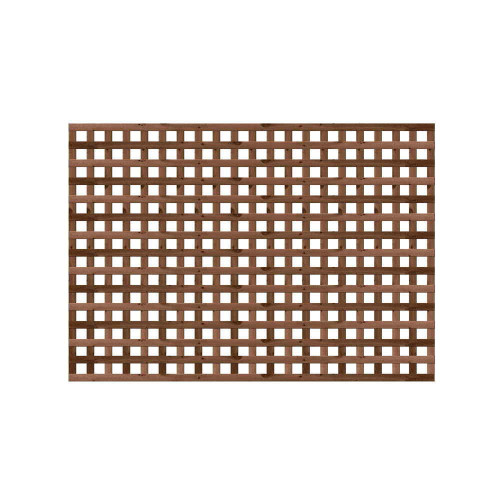 1.83M x 1.2M Privacy Square Trellis - Pressure Treated Brown
